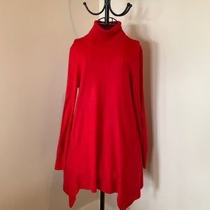 Turtleneck long sleeve Shark bite hem tunic Apt 9